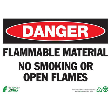ZING Eco Safety Sign, Danger, 10X14- Model 2100
